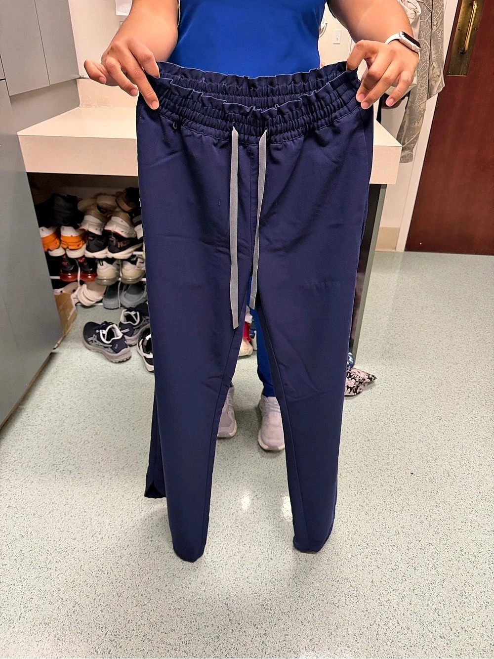 FIGS Technical Collection flare Pants in Blue XSLike New